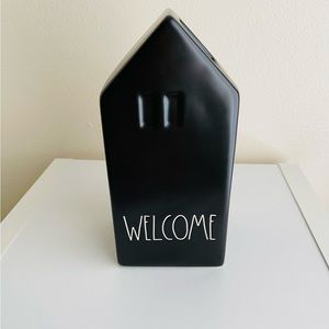Rae Dunn Black Ceramic Welcome House Decor